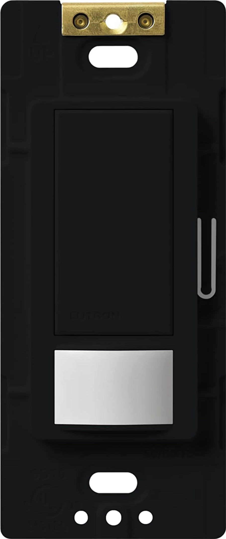 Lutron Maestro Motion Sensor Switch, Vacancy Only, Neutral Optional, 6A Light, 3A Fan, 120-277V, Single/Multi-Location, MS-OPS6M2-DV-BL, Black