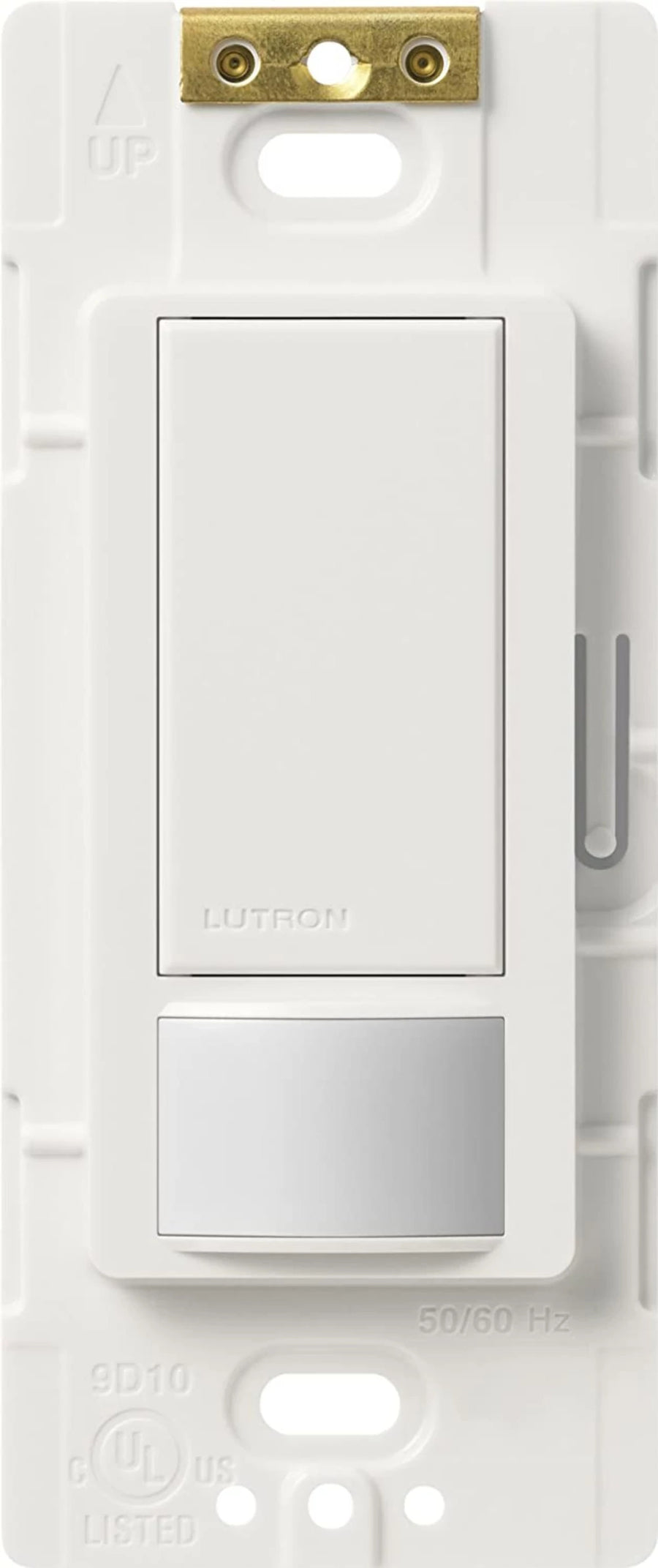Lutron Maestro Motion Sensor Switch, Vacancy Only, Neutral Optional, 6A Light, 3A Fan, 120-277V, Single/Multi-Location, MS-OPS6M2-DV-SW, Snow