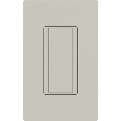 Lutron Maestro 8A Electronic Switch, 120V, Multi-Location/Single-Pole, Palladium, MSC-S8AM-PD