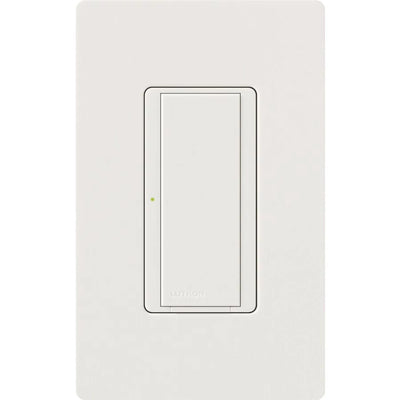 Lutron Maestro 8A Electronic Switch, 120V, Multi-Location/Single-Pole, Snow, MSC-S8AM-SW