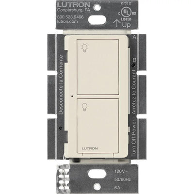 Lutron Caseta Original Smart Switch, 6A Light or 3.6A Fan, Neutral Required, 120V, PD-5ANS-LA, Light Almond