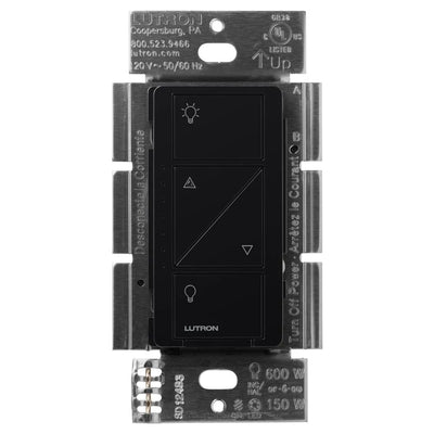 Lutron Caseta Original Smart Dimmer Switch, 150W LED, No Neutral Required, 120V, PD-6WCL-BL, Black