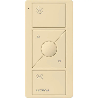Lutron Pico 3-Button Wireless Remote, Fan Speed Control, Ivory, PJ2-3BRL-GIV-F01