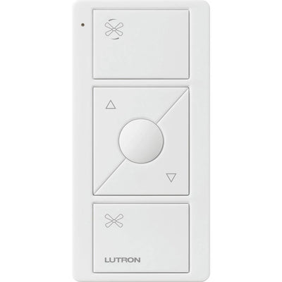 Lutron Pico 3-Button Fan Speed Remote, Raise/Lower, Preset, Fan Icons, White, PJ2-3BRL-WH-F01R