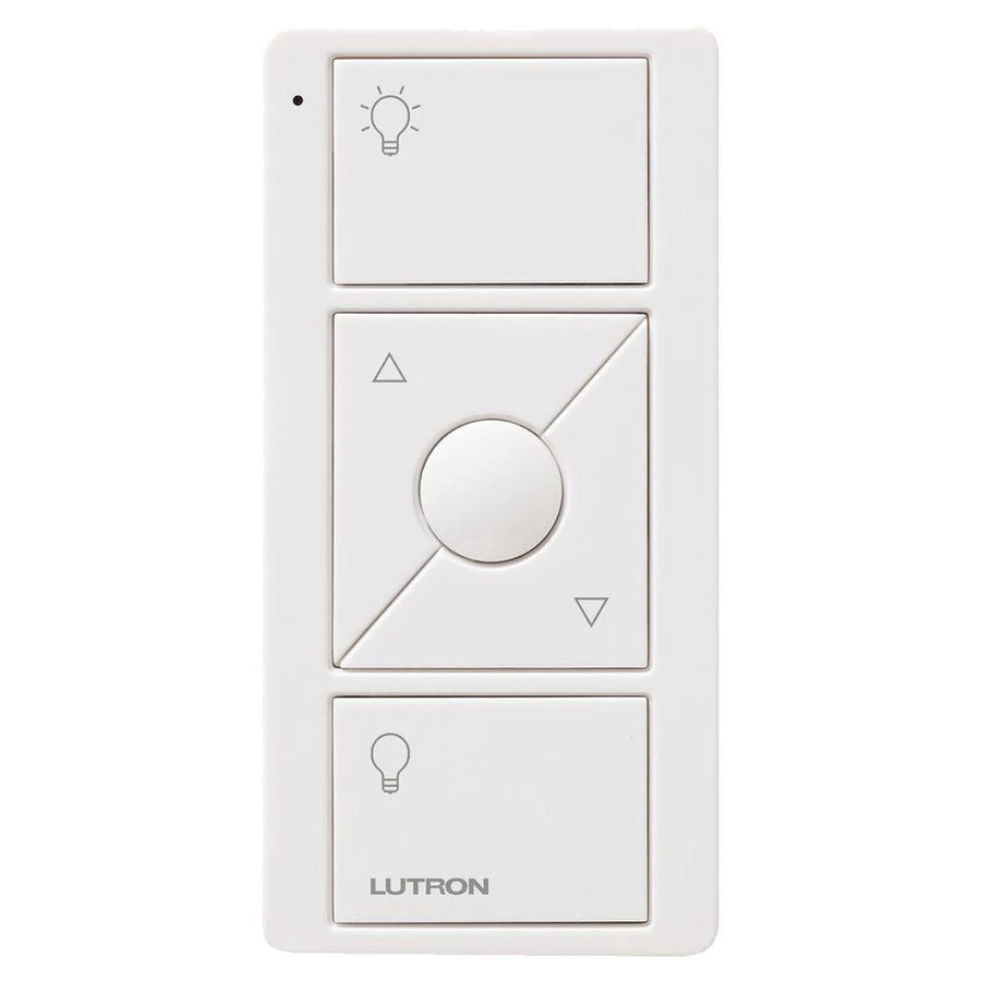 Lutron Pico 3-Button with Raise/Lower and Preset Smart Remote, Light Icons, White, UPJ2-3BRL-WH-L01