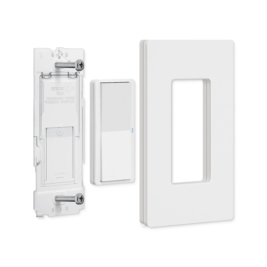 Lutron Pico Paddle Smart Remote, 2-Button, White, PJ2W-P2B-WH-R
