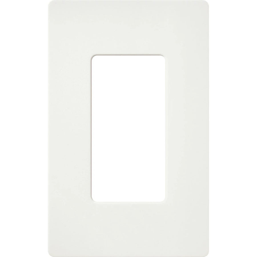 Lutron Claro Wallplate, Satin Finish, Single-Gang, Glacier White, SC-1-GL