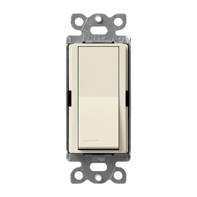 Lutron Claro 15 Amp Single-Pole On/Off Rocker Switch, Satin, Pumice, SC-1PS-PM