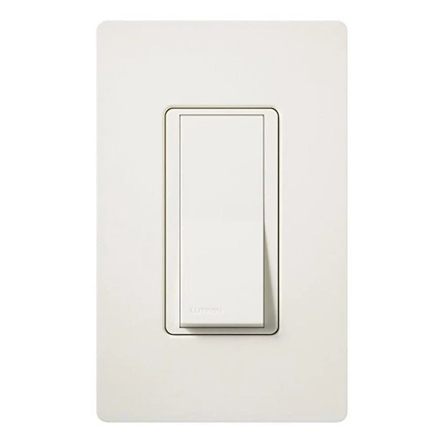 Lutron Claro Single-Pole On/Off Rocker Switch with Locator Light, 15A, Biscuit, SC-1PSNL-BI