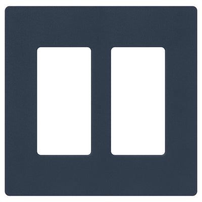 Lutron Claro Satin Wallplate, Two-Gang, Deep Sea, SC-2-DE