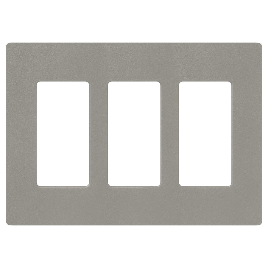 Lutron Claro Wallplate, 3-Gang, Satin Finish, Cobblestone, SC-3-CS