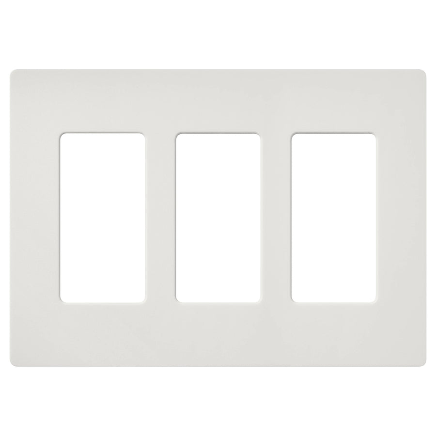 Lutron Claro Wallplate, 3-Gang, Satin Finish, Lunar Gray, SC-3-LG