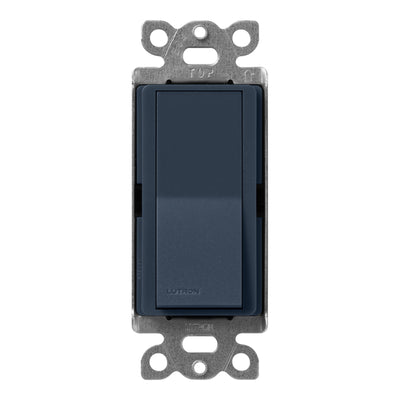 Lutron Claro 3-Way On/Off Rocker Switch, 15A, Satin, Deep Sea, SC-3PS-DE