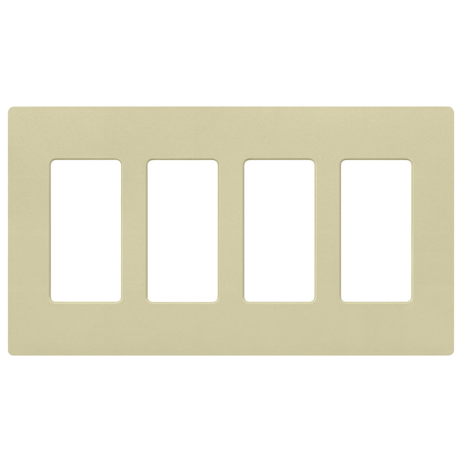 Lutron Claro Wallplate, Four-Gang, Satin Finish, Sage, SC-4-SA