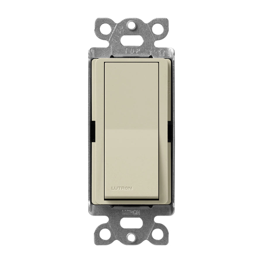 Lutron Claro 4-Way On/Off Rocker Switch, 15A, Satin, Clay, SC-4PS-CY