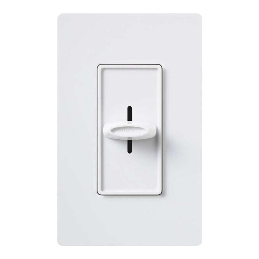 Lutron Skylark Fan Speed Control, 5A, 120V, Single Pole, Slide-to-Off, White, SFS-5E-WH