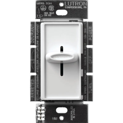 Lutron Skylark Quiet Fan Speed Control, 1.5A, 3-Speed, 120V, White, SFSQ-F-WH