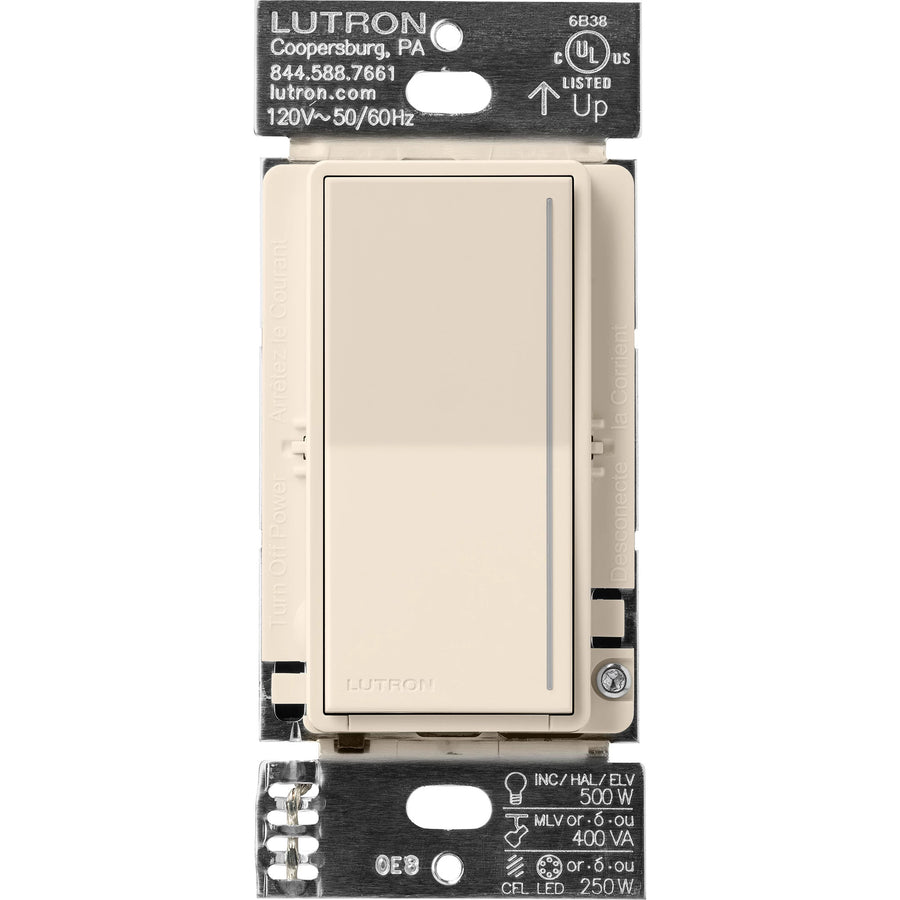 Lutron Sunnata PRO LED+ Touch Dimmer Switch, 250W LED/500W Incandescent, Phase Selectable, Light Almond, ST-PRO-N-LA