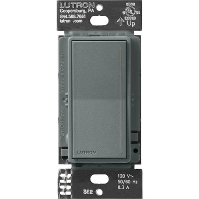 Lutron Sunnata Companion Dimmer Switch, Multi-Location, LED+ Compatible, Slate, ST-RD-SL