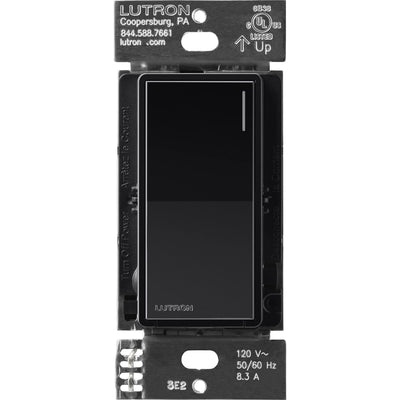 Lutron Sunnata Companion Switch, Multi-Location, No Neutral, Black, ST-RS-BL