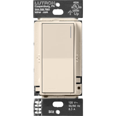 Lutron Sunnata Companion Switch, 3-Way Multi-Location, No Neutral, Light Almond, ST-RS-LA