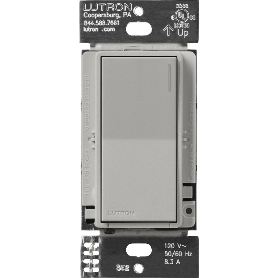 Lutron Sunnata Companion Switch, 3-Way/Multi-Location, No Neutral Required, Pebble, ST-RS-PB