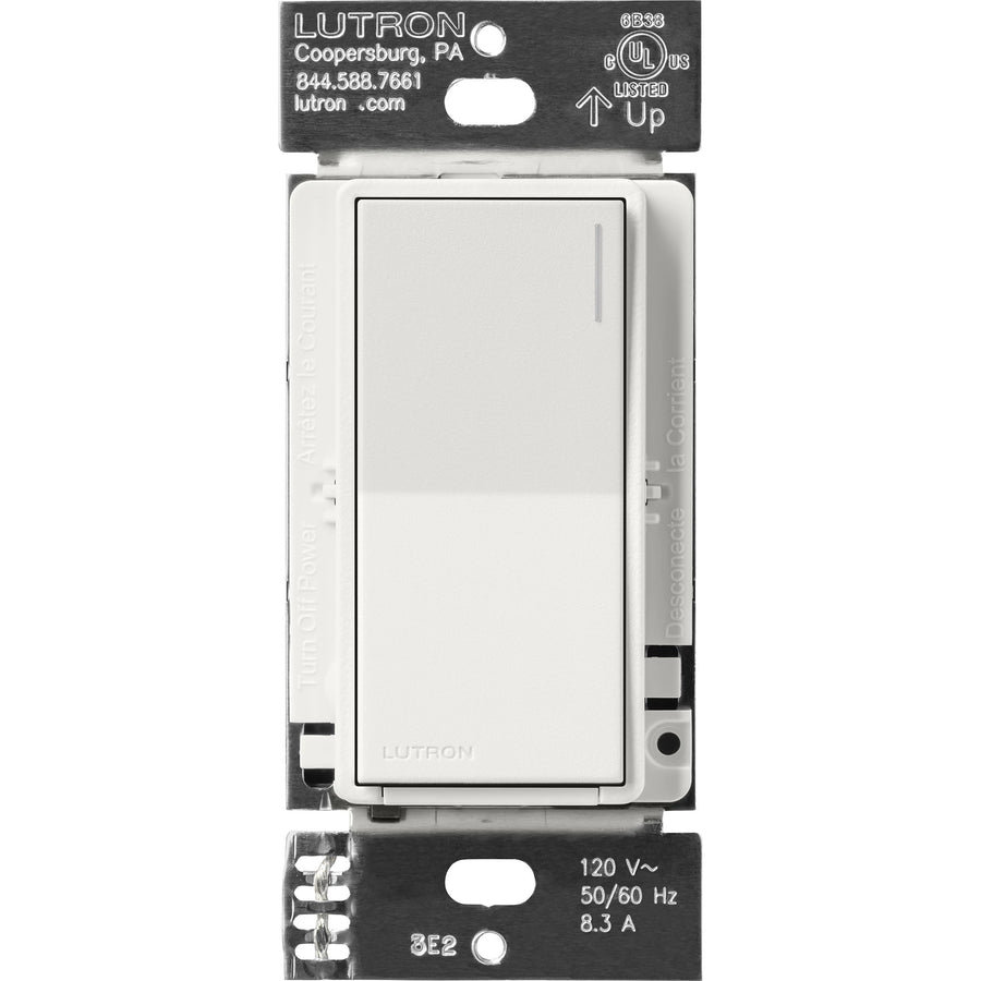 Lutron Sunnata Companion Switch, 3-Way/Multi-Location, No Neutral Required, Architectural White, ST-RS-RW
