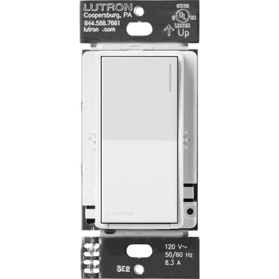 Lutron Sunnata Companion Switch, 3-Way/Multi-Location, No Neutral Required, Snow, ST-RS-SW
