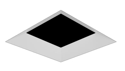 Visual Comfort & Co Element 4" Round Fixed Downlight Trim, Flat, No Lens, Black, E4RFF-OB