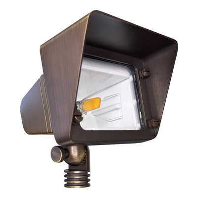 ABBA Lighting FPB05 Cast Brass Flood Light, Heavy-Duty, Natural Brass