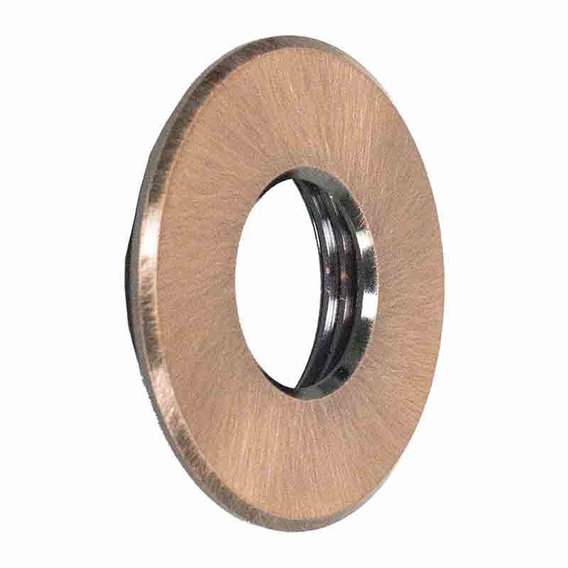 Westgate Trims for 1W In-Ground Fixtures Round Aluminum Trim Antique Bronze, IGL-1W-TRM-AL-RAZ