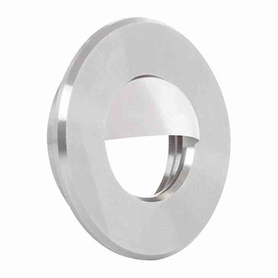 Westgate Trims for 1W In-Ground Fixtures Round Aluminum Trim with A Scoop Aluminum, IGL-1W-TRM-AL-SCP
