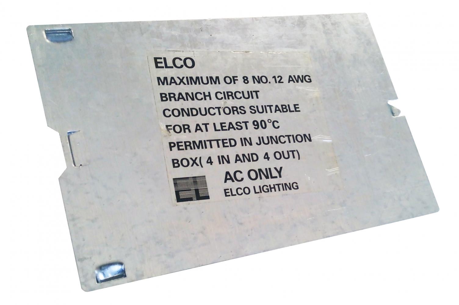 Elco Lighting J-Box Cover, Recessed Fixture Housing, JBOXCV