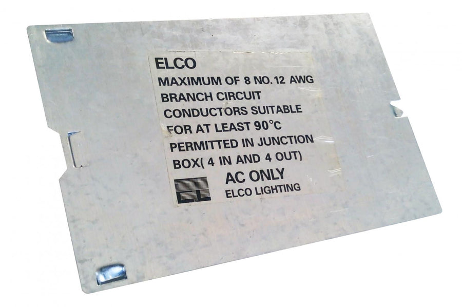 Elco Lighting J-Box Cover, Recessed Fixture Housing, JBOXCV
