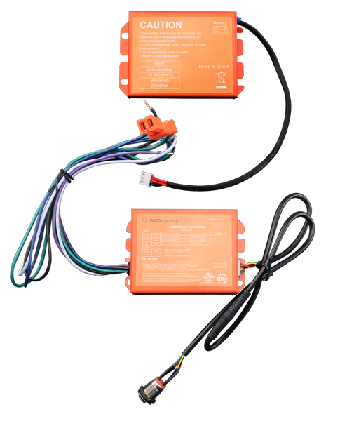 Elco Lighting Emergency Battery Backup, 15W, 120V, 90 Min Runtime, KEM-LD7