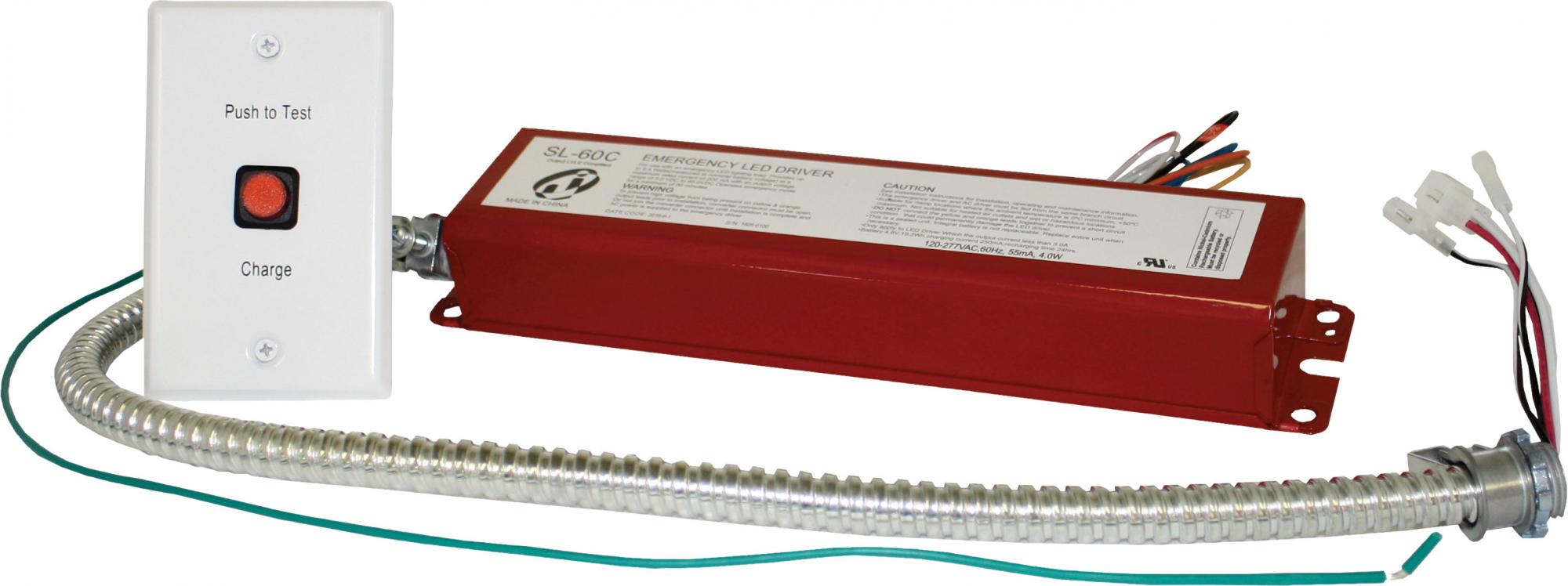 Elco Lighting Emergency Battery Backup, 120/277V, J-Box Mount, KEM-LD1