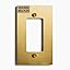 3-Gang Satin Solid Brass Rotary Dimmer Switch, 15A 120V AC Wall Mount, TRIAC/Leading Edge 1-Way Compatible, Dimmable LED Light Control with Knob, Faceplate & Dimming Module