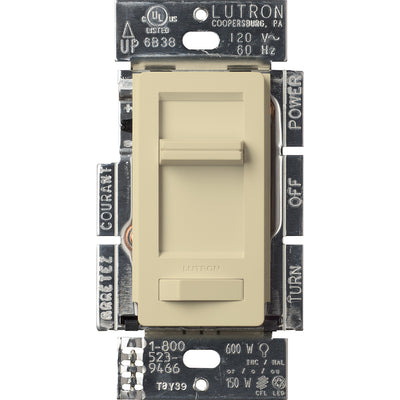 Lutron Lumea LED+ Dimmer Switch, No Neutral Required, 150W LED or 600W Inc/Hal, 120V, Single Pole/3-Way, LECL-153PH-IV, Ivory