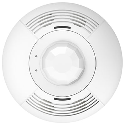 Lutron LOS Ceiling-Mount Occupancy Sensor, Dual Technology, 2000 Sq Ft, Relay Module, White, LOS-CDT-2000R-WH