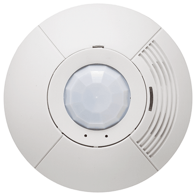 Lutron LOS Ceiling-Mount Occupancy Sensor, Dual Technology, 500 Sq Ft, Relay Module, White, LOS-CDT-500R-WH