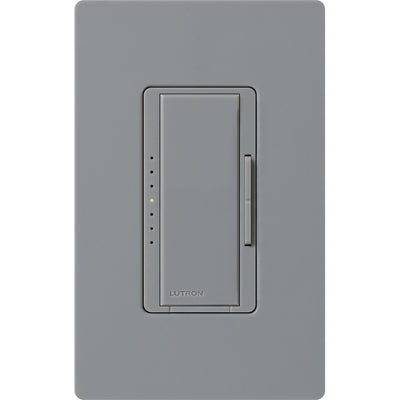Lutron Maestro Magnetic Low-Voltage Dimmer, 1000VA, 800W, 120V, Multi-Location, Gray, MALV-1000-GR