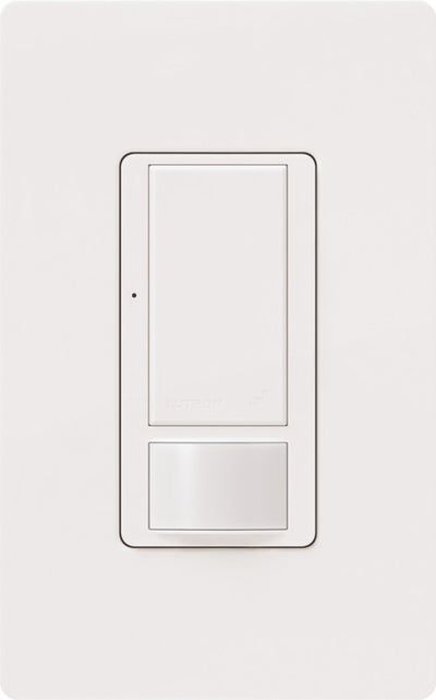 Lutron Maestro RF 434MHz Occupancy Sensing Switch, 8A, 0-10V, White, MRF2S-8SS-WH