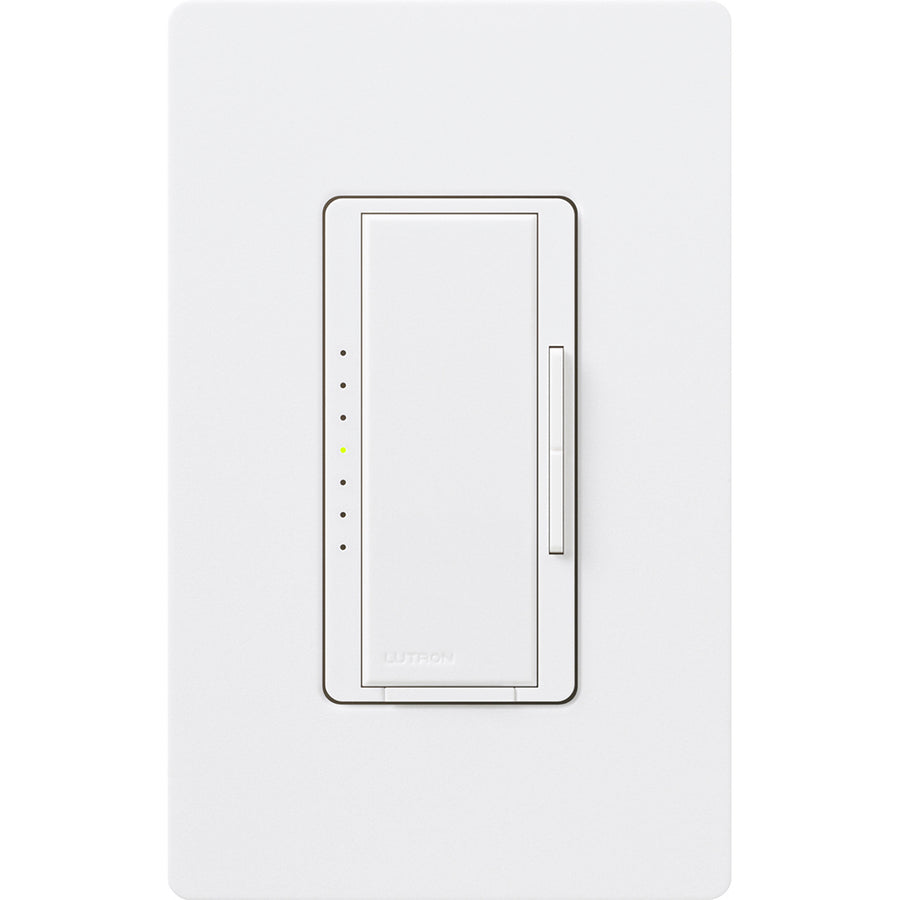 Lutron Maestro Dimmer, 1000W, Incandescent/Halogen, Multi-location, Snow, MSC-1000M-SW