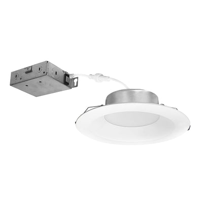 Porter Lighting 6" Can-less Downlight w/Deep Reflector & Selectable CCT, 1050lm / 12W,NCSC-R6D1TWMPW