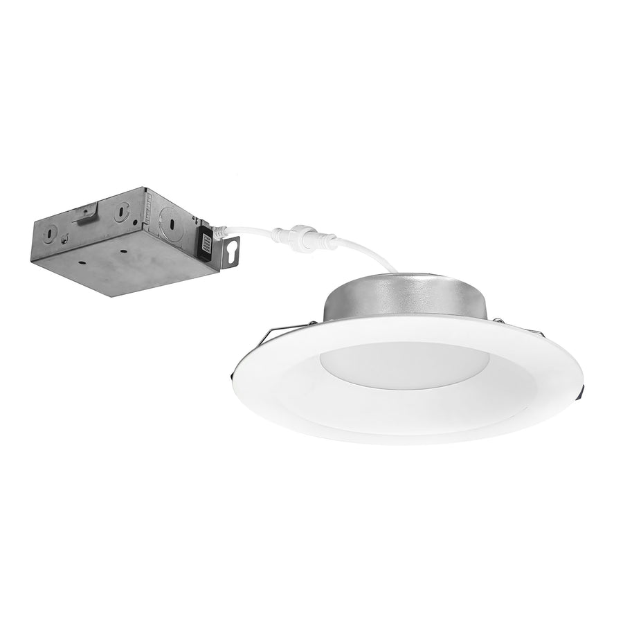 Porter Lighting 6" Can-less Downlight w/Deep Reflector & Selectable CCT, 1050lm / 12W,NCSC-R6D1TWMPW