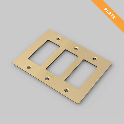 Buster + Punch U.S. 3G Wall Plate, Brass