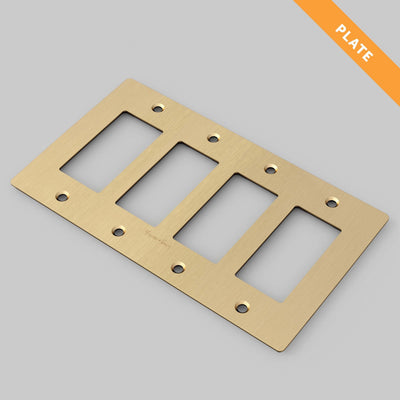 Buster + Punch U.S. 4G Wall Plate, Brass