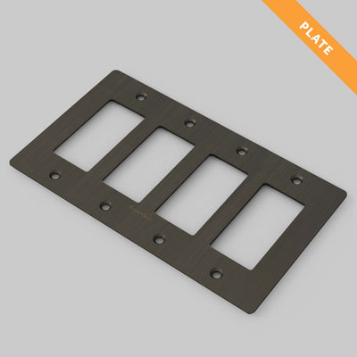 Buster + Punch U.S. 4G Wall Plate, Smoked Bronze