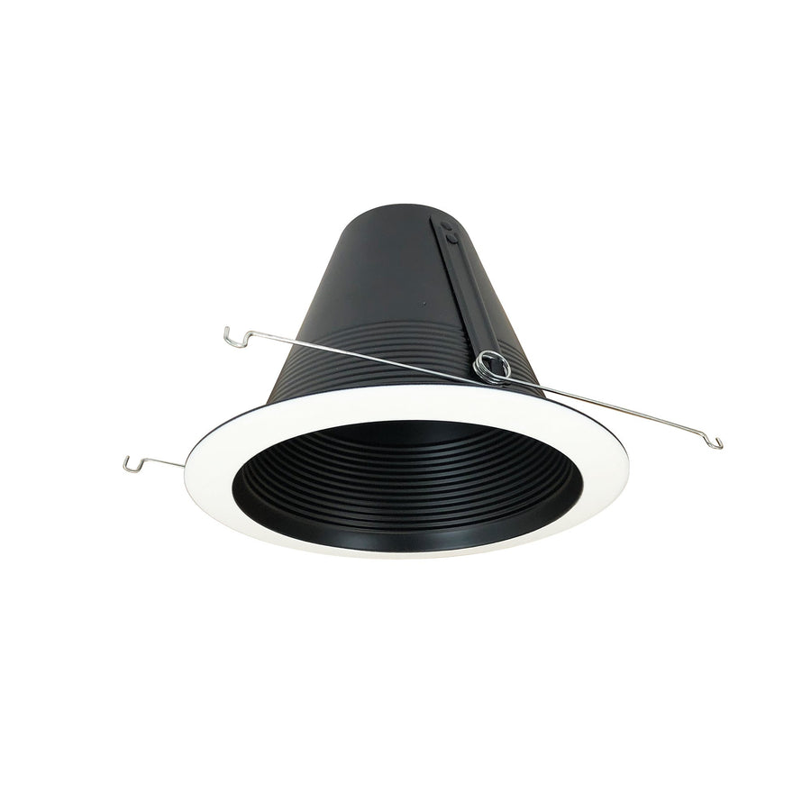 Porter Lighting 6" BR40/PAR38 White Air-Tight Baffle with White Flange,NTM-713WAL