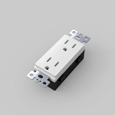 Buster + Punch U.S. Duplex Outlet Module, White